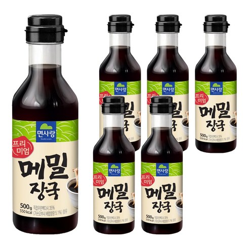 면사랑 프리미엄 메밀장국, 500ml, 6개