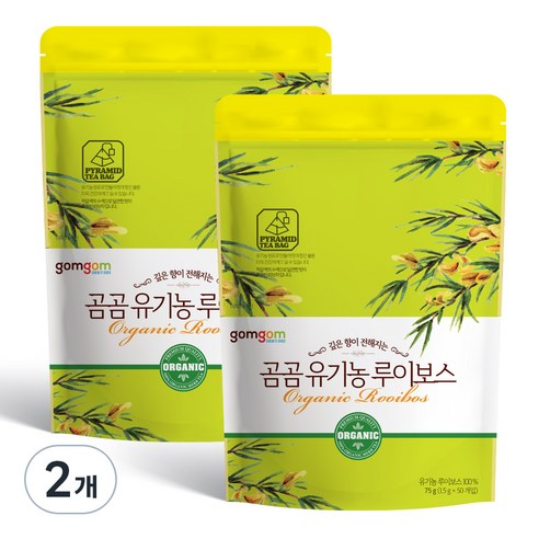 곰곰 유기농 루이보스, 1.5g, 50개입, 2개