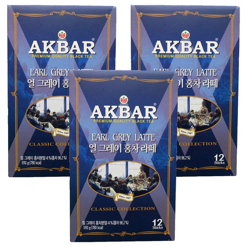 아크바얼그레이홍차라떼192g(16gx12티백), 16g, 12개입, 3개