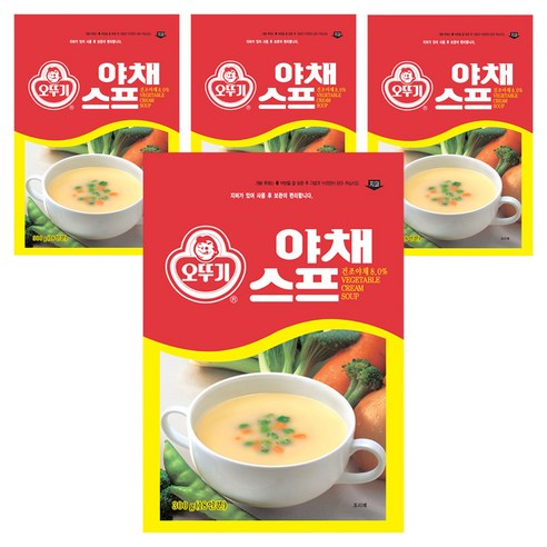 오뚜기 야채 스프, 300g, 4개