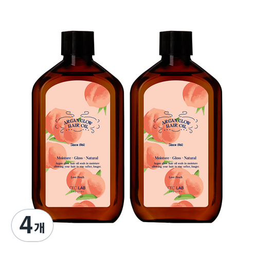 씨에프씨랩 아르간 글로우 헤어에센스 러브피치, 110ml, 4개