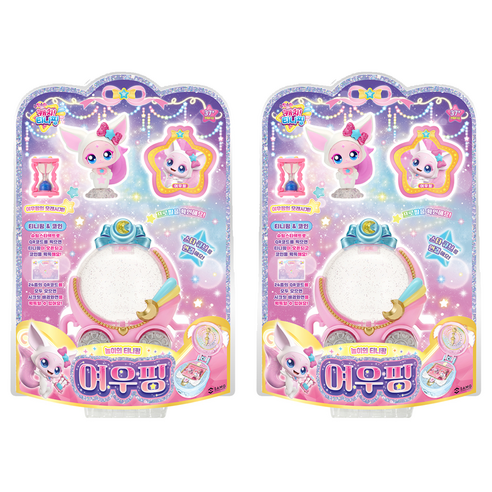 캐치티니핑 슈팅스타 여우핑 피규어, 2개