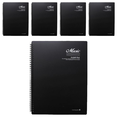 모닝글로리 음악파일 20p, 블랙, 5개