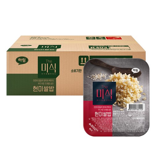 The미식 현미쌀밥, 180g, 12개