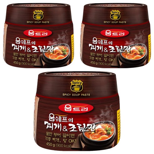 움트리 움쉐프의 찌개&조림장, 450g, 3개