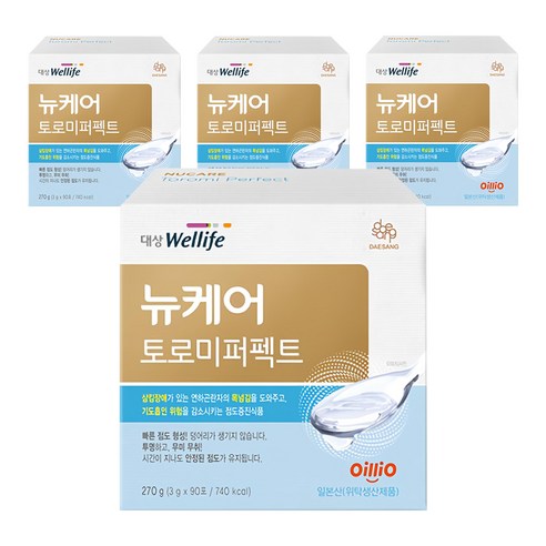 뉴케어 토로미퍼펙트 삼킴장애 환자용 점도증진식품, 270g, 4개