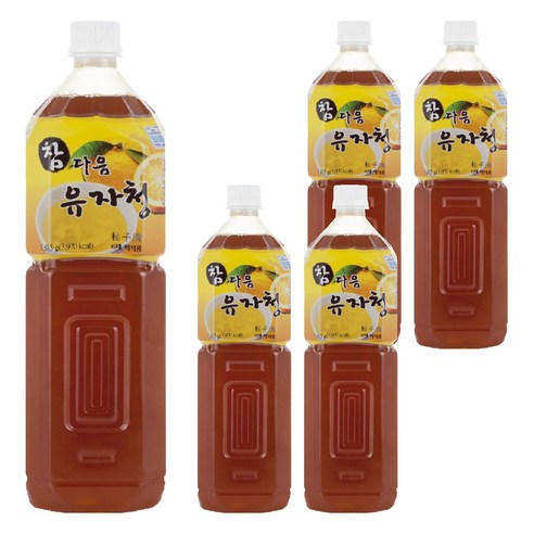 파낙스 참다음 유자청, 1.5L, 5개