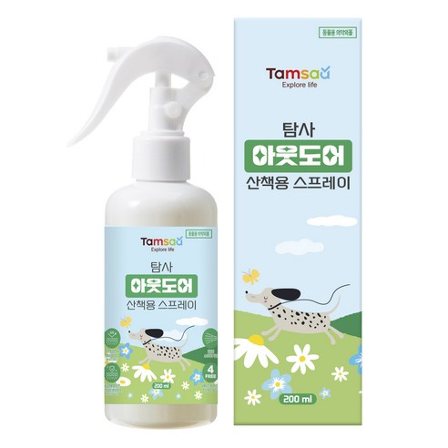 댕댕이와 냥냥이를 위한 쾌적하고 안전한 산책, 탐사 아웃도어 스프레이로 완성하세요!