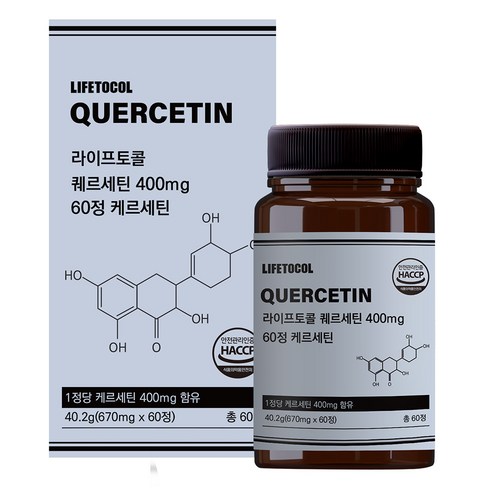 라이프토콜 퀘르세틴 60p, 60정, 40.2g, 1개
