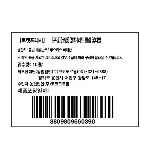 우아함과 향기로 마음을 전하는 레드 튤립 꽃다발