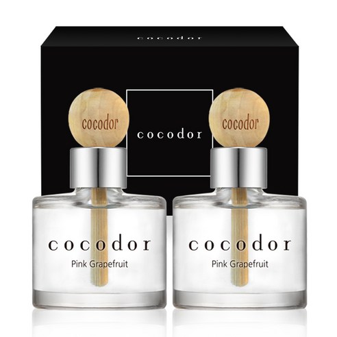 코코도르 우드볼 차량용디퓨저 50ml 2개입, 핑크그레이프프룻, 1세트