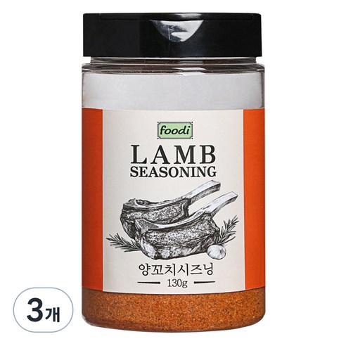 foodi 양꼬치시즈닝, 130g, 3개