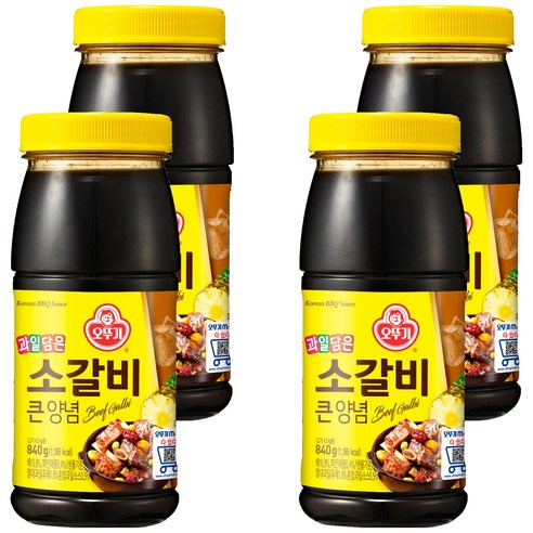 오뚜기 소갈비큰양념, 840g, 4개