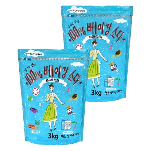 엄마의선택 베이킹소다, 3kg, 2개