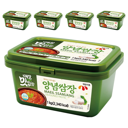 매일식품 매일 맛있는 양념 쌈장, 1kg, 5개