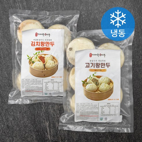 남대문가메골손만두 고기왕만두 430g + 김치왕만두 430g (냉동), 1세트