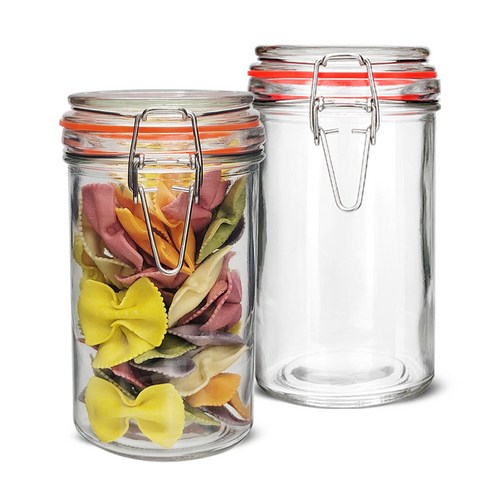 미르 메탈글라스자 실린더 유리병, 400ml, 2개