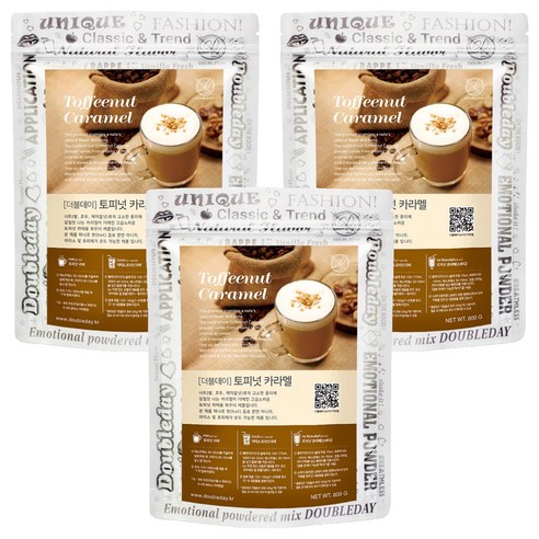 더블데이 토피넛 카라멜 라떼 파우더, 1개입, 3개, 800g