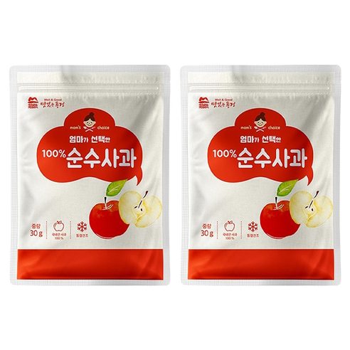 맛있는풍경 엄마가 선택한 순수사과, 2개, 30g