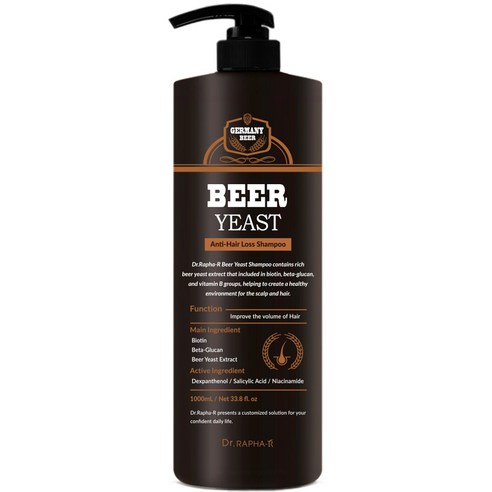 닥터라파알 맥주 효모 샴푸, 1000ml, 1개
