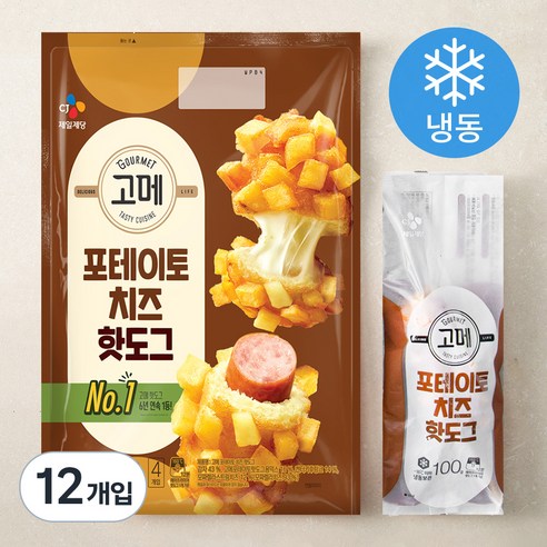 고메 포테이토치즈 핫도그 (냉동), 100g, 4개입, 3개