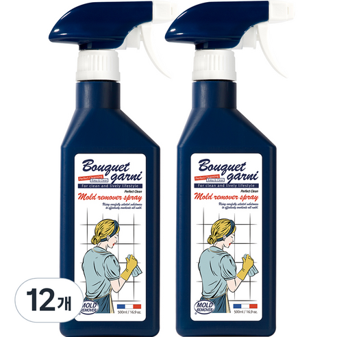 부케가르니 퍼펙트 클린 곰팡이 제거제, 12개, 500ml