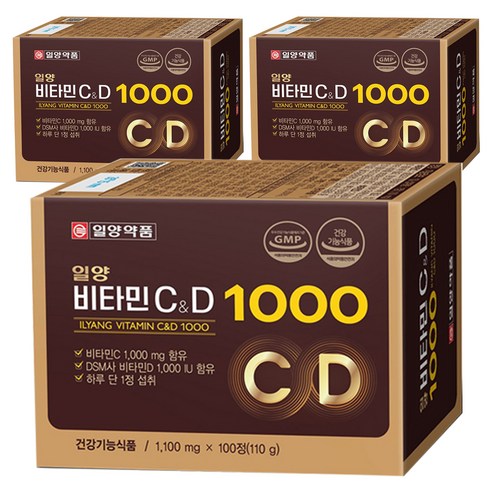 일양약품 일양비타민C&D 1000 110g, 100정, 3개