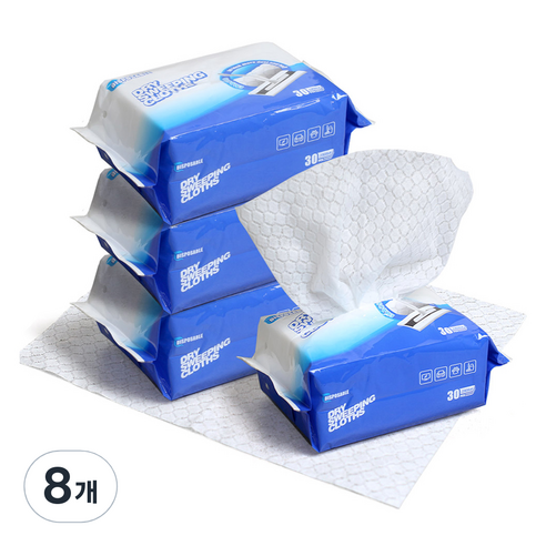 모나코올리브 육각엠보 정전기 청소포 대형 30p, 8개