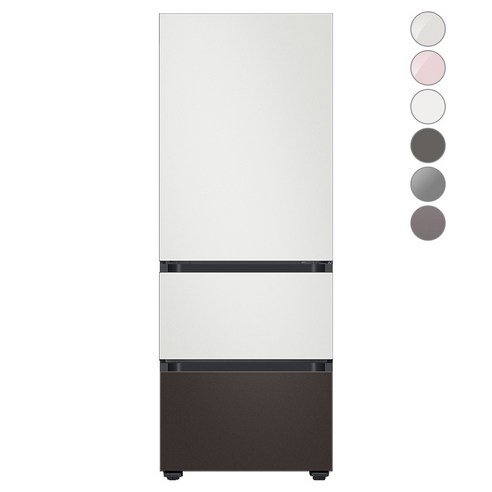 [색상선택형] 삼성전자 비스포크 김치플러스 냉장고 방문설치, 코타 화이트, RQ33A74C2AP, 코타 화이트 + 코타 차콜