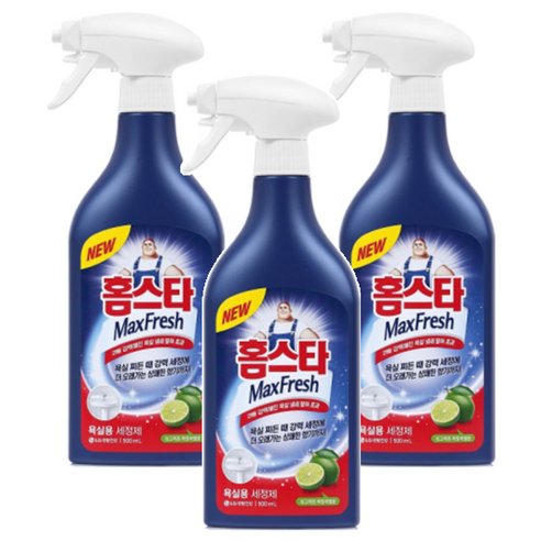 홈스타 맥스프레쉬 욕실청소용 세정제, 500ml, 3개