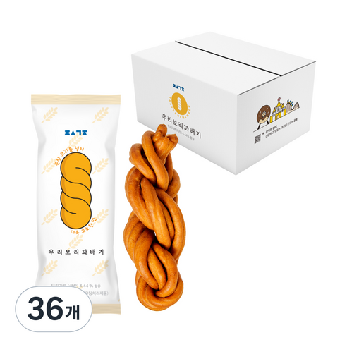 편식공장 우리보리 꽈배기, 35g, 36개