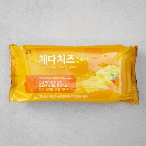 남양유업 체다치즈 슬라이스 50매입, 900g, 1개