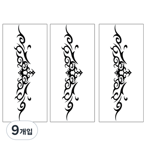 파티복닷컴 대형 레터링 타투스티커, YM-E004, 9개입