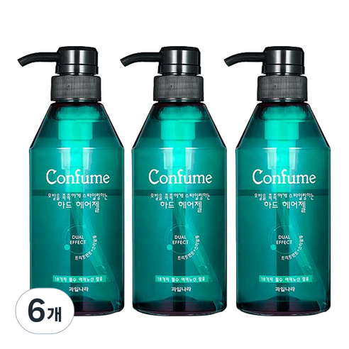 과일나라 컨퓸 하드 헤어젤, 400ml, 6개