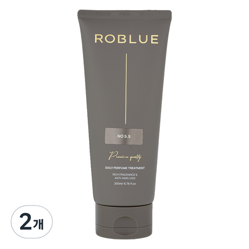 로블루 두피강화 탈모완화 헤어팩 트리트먼트 No5 5향, 2개, 200ml