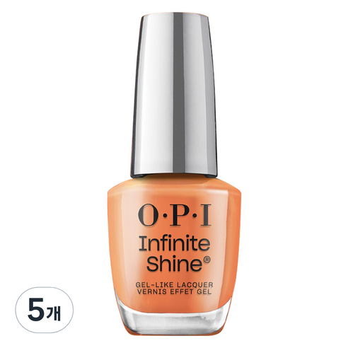 오피아이 인피니트 샤인 젤 라이크 매니큐어, ISL 115 Bright on Top of It, 15ml, 5개