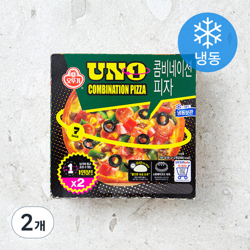 오뚜기 콤비네이션 피자 UNO (냉동), 195g, 2개입, 2개