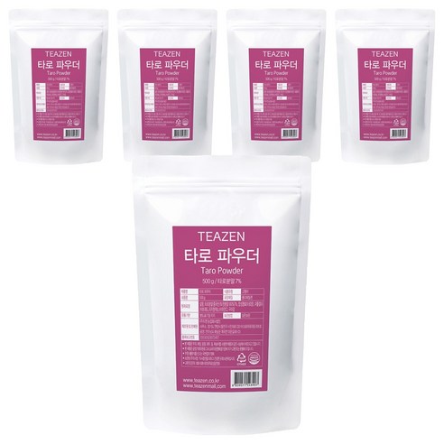 티젠 타로 파우더, 500g, 1개입, 5개, 500g