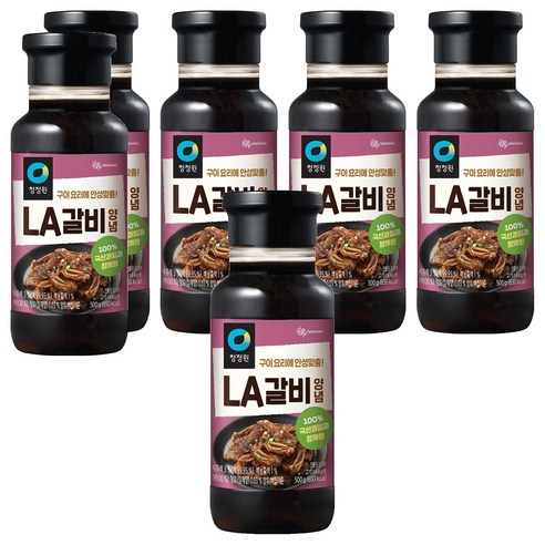 청정원 LA갈비양념, 500g, 6개