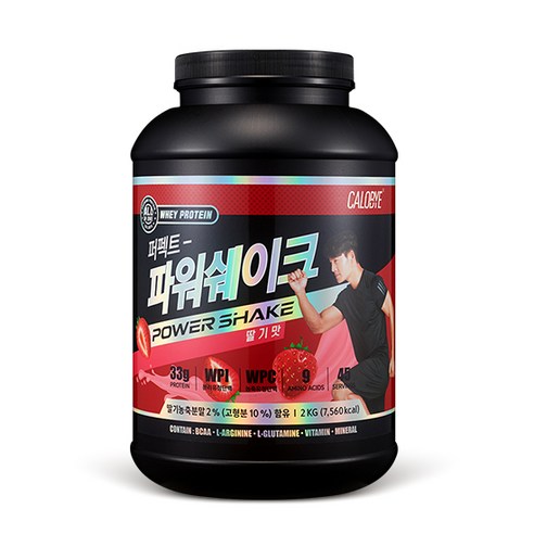 칼로바이 퍼펙트파워쉐이크 대용량 단백질보충제 프로틴 BCAA 딸기맛