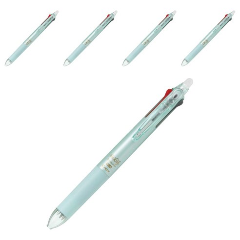 프릭션 지워지는 슬림 3색 볼펜 0.38mm, 펄그린, 5개