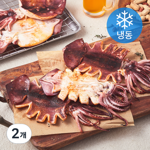 구룡포 반건조 오징어 5미 (냉동), 2개, 650g