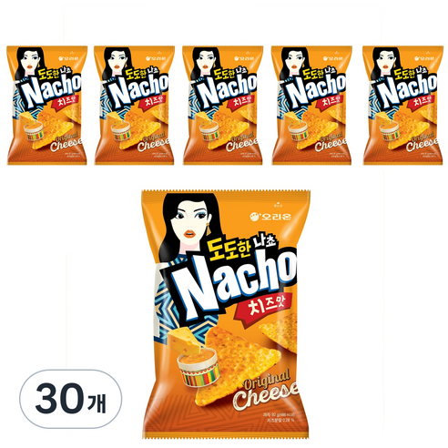 오리온 도도한 나초 치즈맛, 92g, 30개