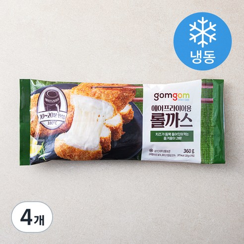 곰곰 에어프라이어용 롤까스(냉동), 360g, 4개