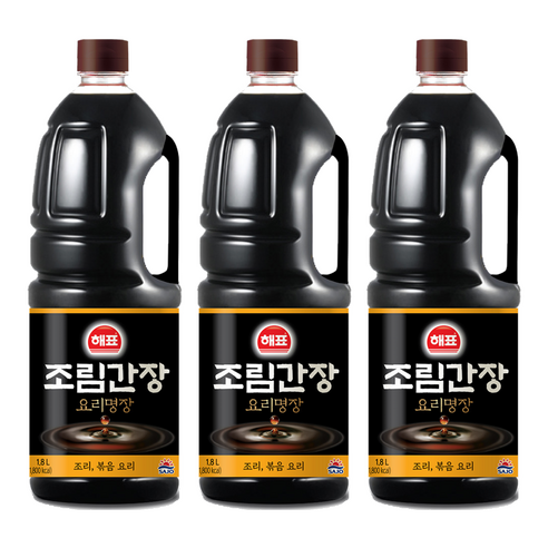 해표 조림간장, 1.8L, 3개