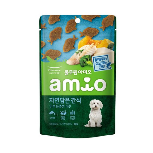 아미오 강아지 자연 담은 간식 80g - 로켓배송