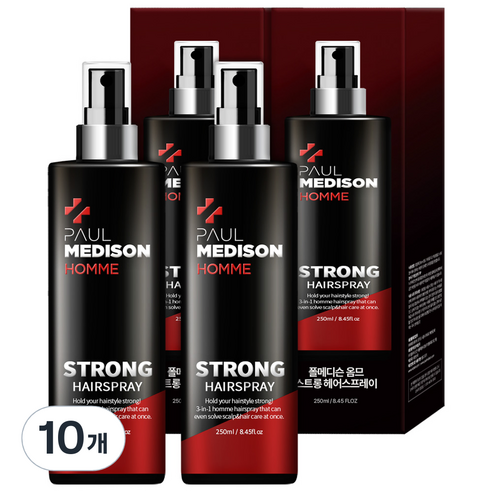 폴메디슨 옴므 스트롱 헤어스프레이, 10개, 250ml