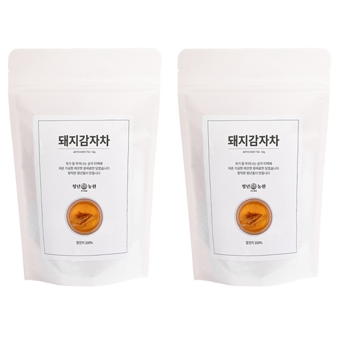 청년농원 저온가공 돼지감자차 삼각티백, 1g, 50개입, 2개