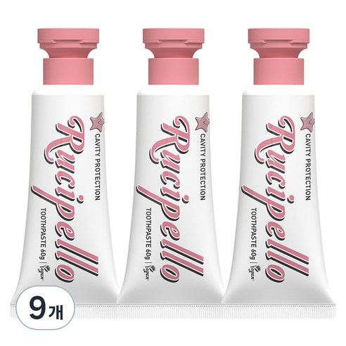 루치펠로 울라울라 어린이 저불소 치약, 60g, 9개