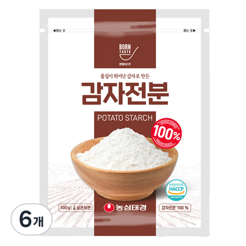 본테이스트 감자 전분, 500g, 6개